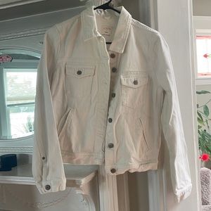 J. Crew white Jean jacket